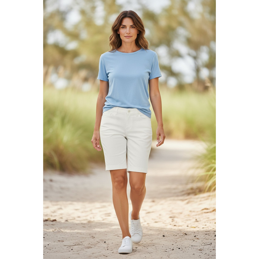 Talbots " Perfect Shorts"  Bermuda Shorts Color: White Size: 8